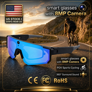 US Stock SNT SOLIS POV Sports Cycling Smart Glasses with 8MP Camera
