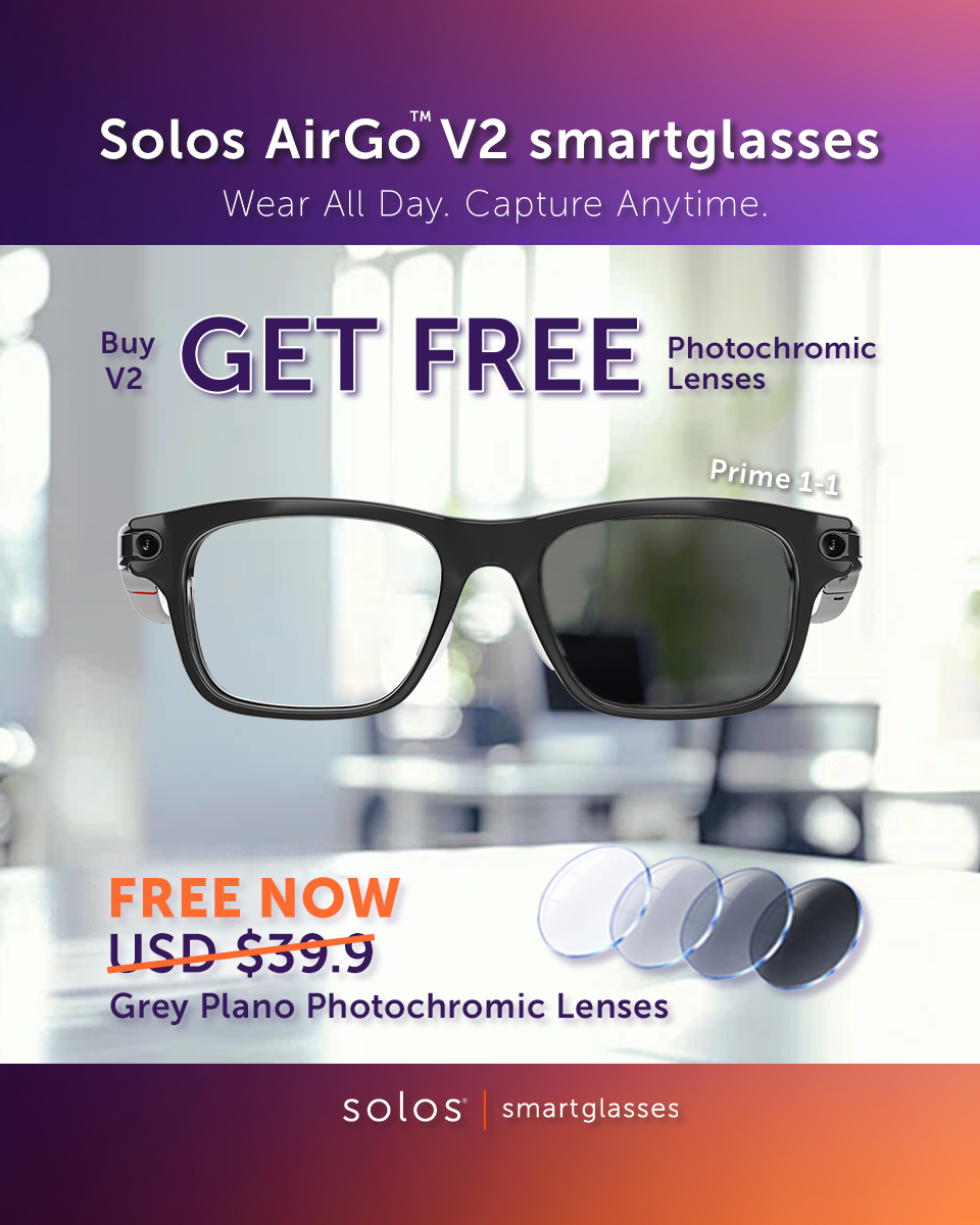 Blue Light Blocking Smartglasses with photochromic light adaptive lens option