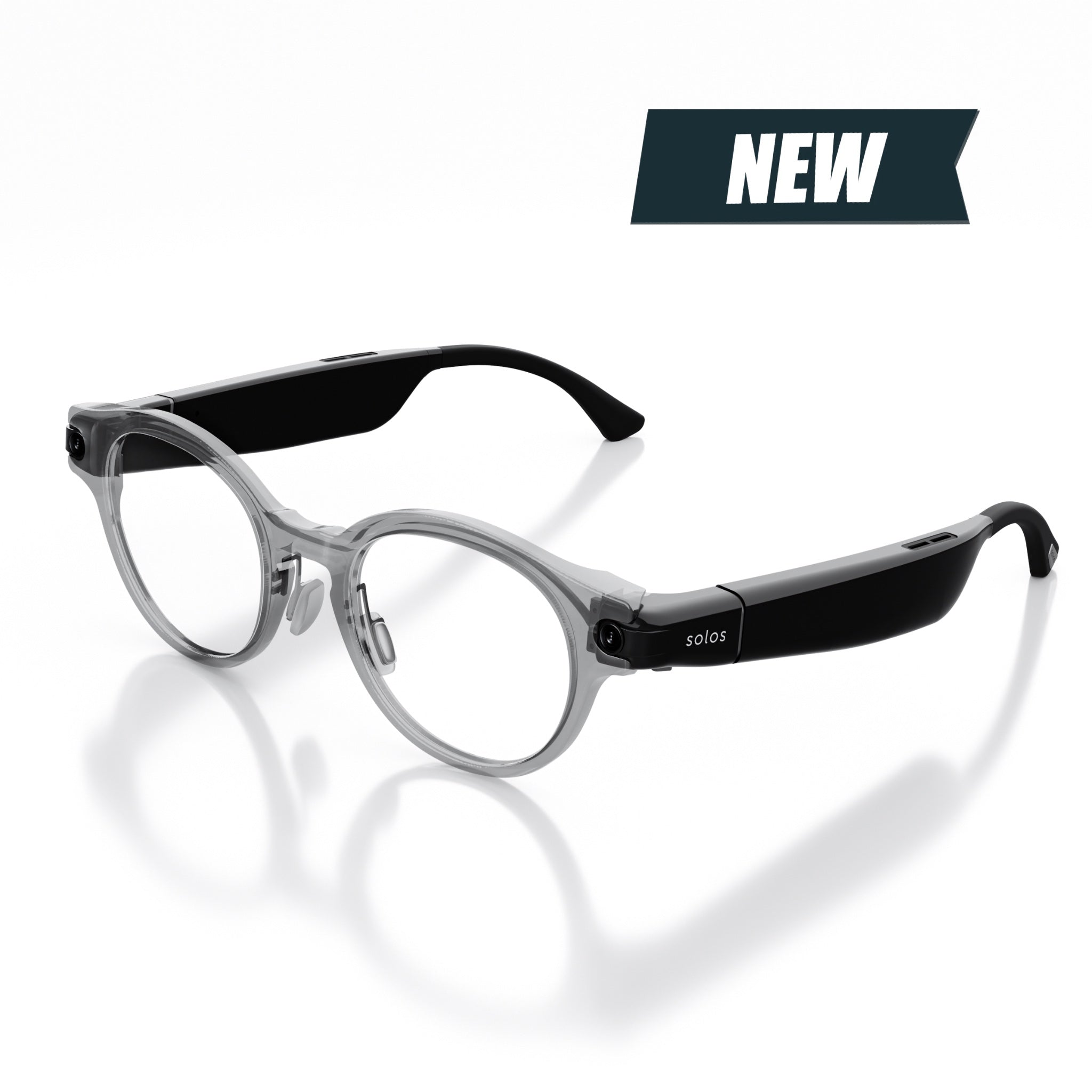 Blue Light Blocking Smartglasses worn during workstation video call